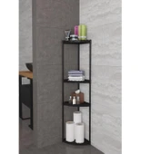 Moniev Sumatra 4 Katlı Dekoratif Köşe Banyo Rafı ,Banyo Organizeri ,Dekoratif Mutfak Rafı thumbnail 1