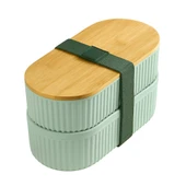 Brillant Saklama Ve Beslenme Kutusu Br-6689 (3504)  2li Bambu Yeşil thumbnail 2