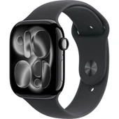 Apple Watch Series 11 Gps, 46 mm Simsiyah Alüminyum kasa ve Siyah Spor kordon - S/m - 1