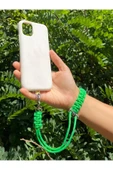 TÜM KILIFLARA UYUMLU YEŞİL BİLEKLİK TELEFON ASKISI thumbnail 1