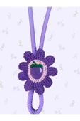 Tüm Kılıflara Uyumlu Mor Meyve Figürlü Boyun Telefon Askısı thumbnail 4