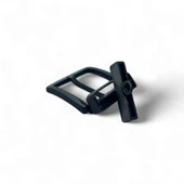 Kemer Tokası 4,5 cm Döner Kafa 1 Adet Siyah Silme (Leathercraft, Deri Hobi) - 4