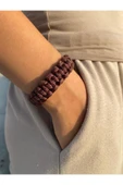 Paracord Bileklik 16 CM Kahverengi thumbnail 1
