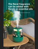 MİGHTY YEŞİL BÜYÜK KAPASİTELİ 1.3 LT USB ULTRASONİK OFİS ODA VE ARABA HAVA NEMLENDİRİCİ BUHAR MAKİNESİ AROMA DİFİZÖRÜ ÇİFT PÜSKÜRTME - 3