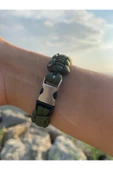 Paracord Bileklik Haki Yeşili cobra modeli thumbnail 3