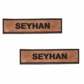 Deri Yaka İsimliği - İsimlik - 2 Adet - 1