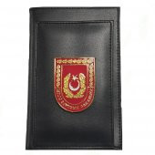 Milli Savunma Bakanlığı Kalemlikli Not Defteri Cüzdan (MSB Metal Rozet) - 1