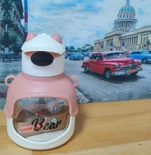 ŞAPKALI ŞEFFAF MATARA SULUK RENK GÜLKURUSU - 1