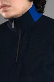 FERMUAR YAKA YARIM BALIKÇI LİKRALI ERKEK SWEATSHİRT - 4