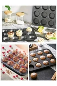 5 ADET 12’li Muffin Kek Kalıbı – Dayanıklı, Çok Amaçlı Fırın Kalıbı thumbnail 4