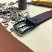 Kemer Tokası 4,5 cm Döner Kafa 1 Adet Siyah Silme (Leathercraft, Deri Hobi) - 1