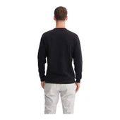 Erkek Slim Fit Pamuk Karışımlı Selanik Örgü Sweatshirt 56400 thumbnail 3