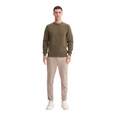 Erkek Slim Fit Pamuk Karışımlı Selanik Örgü Sweatshirt 56400 thumbnail 8