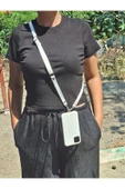 TÜM KILIFLARLA UYUMLU BEYAZ CROSSBODY (AYARLANABİLİR) TELEFON ASKISI thumbnail 1