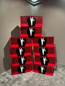 Smokin Desenli Kutu Nikah & Düğün 10 Lu Hediye Gelin Kutusu Damat Kutusu Söz Kutusu - 5