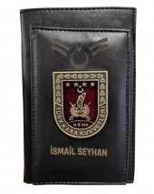 Kişiye Özel Rütbeli Kara Kuvvetleri Kalemlikli Not Defteri Cüzdan - 1