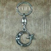 Ayyıldız Gümüş Gri Anahtarlık - 1
