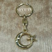 Ayyıldız Altın Sarı Anahtarlık - 1