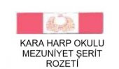 Harp Okulu Mezuniyet Şerit Rozeti (Kara Kuvvetleri) - 1