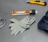 SuperSun 10 Adet ADM-25 Maket Bıçak Falçata Ağzı Yedek Uç (L100xW18xT0,5mm) - 2