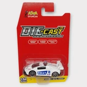 Metal Mini Polis Arabası  8 cm - Polis - 3 - 4