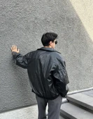 Premium Oversize Vintage Deri Ceket - 8