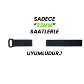 Sneezy Huawei Watch GT4 46mm İle Uyumlu 22mm Harmony Duo Magnetik Silikon Kordon  Beyaz - 3