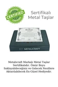 MC55 Metal Satranç Takımı | Gerçek Kayın Ağacı Satranç Tahtası - 30x30cm | Antik Taşlar - 5