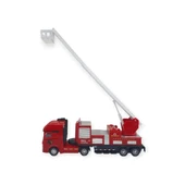 Metal İtfaiye Arabası - Merdivenli 26cm - 706-45 - 6
