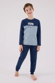 U.S. Polo Assn Uzun Kol Pijama Takım US2220-4 Koyu İndigo - 2