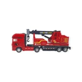 Metal İtfaiye Arabası - Vinç 26cm - 706-43 - 3