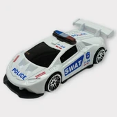 Metal Mini Polis Arabası 8 cm - Polis - 3 - 5