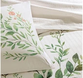 Taç Çift Kişilik Ranforce Baskılı Pike Takımı Bloomy - 2