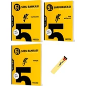 (Sınıf: 5) Matematik Fen Bilimleri ve Türkçe Soru Bankası 3'lü Set (Fosforlu Kalem) - 1