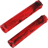 KENZE MTB Elcik Silikonlu Çift Renk Kaymaz Yapı 170 mm Bisiklet Elciği Kolay Kavrama Kırmızı thumbnail 1