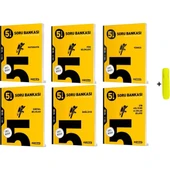 5. Sınıf Matematik Soru Bankası - Fen Bilimleri Soru Bankası - Türkçe Soru Bankası - İngilizce Soru Bankası 6'lı Set + Fosforlu Kalem - 1
