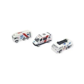 3'lü İş Makinaları Road Seti - Die Cast - DS044 - Ambulans - 1