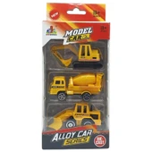 3'lü İş Makinaları Road Seti - Die Cast - DS044 - İnşaat - 4