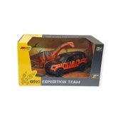 Çek Bırak Araç ve Dinazor Oyun Seti - 6843-2D- Turuncu - 2