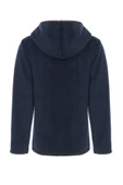 Asil Kids Colors Çocuk Polar Kapşonlu Günlük Rahat Tam Fermuarlı 3 Cepli Lacivert Unisex - 3