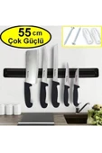 Büyük Boy Mıknatıslı Bıçak Askısı 55 cm Bıçak Tutucu Bıçak Organizer Bıçaklık - 3