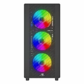PowerBoost PB-A600B 600W 80+ USB 3.2 LED ATX Mid Tower Siyah Kasa thumbnail 2