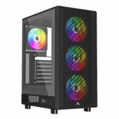 PowerBoost PB-A600B 600W 80+ USB 3.2 LED ATX Mid Tower Siyah Kasa thumbnail 1