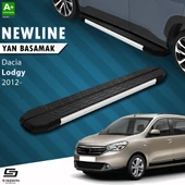 S-Dizayn Dacia Lodgy NewLine Aluminyum Yan Basamak 203 Cm 2012 Üzeri A+ Kalite thumbnail 1