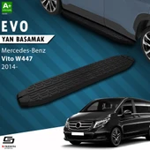 S-Dizayn Mercedes Vito W447 Kısa Şase Evo Siyah Yan Basamak 233 Cm 2014 Üzeri A+ Kalite thumbnail 1