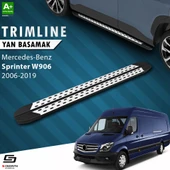 S-Dizayn Mercedes Sprinter W906 Kısa Şase TrimLine Gri Yan Basamak 265 Cm 2006-2019 A+ Kalite thumbnail 1