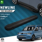 S-Dizayn VW Caddy 4 NewLine Siyah Yan Basamak 193 Cm 2020 Üzeri A+ Kalite thumbnail 1