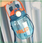 Çıkartma Hediyeli, Ithal Lüx Kulaklı mavil-Turuncu Matara/suluk 1100 ml - 1