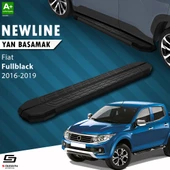 S-Dizayn Fiat Fullback NewLine Siyah Yan Basamak 193 Cm 2016-2019 A+ Kalite thumbnail 1