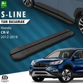 S-Dizayn Honda CR-V 4 S-Line Siyah Yan Basamak 173 Cm 2012-2018 A+ Kalite thumbnail 1